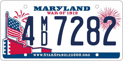 MD license plate 4MD7282