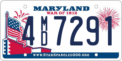MD license plate 4MD7291