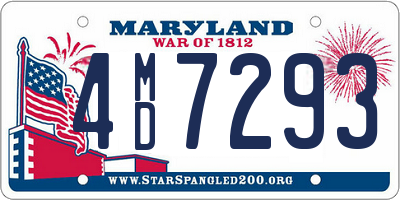 MD license plate 4MD7293