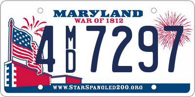 MD license plate 4MD7297