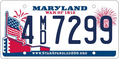 MD license plate 4MD7299