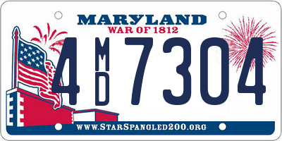 MD license plate 4MD7304