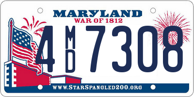 MD license plate 4MD7308