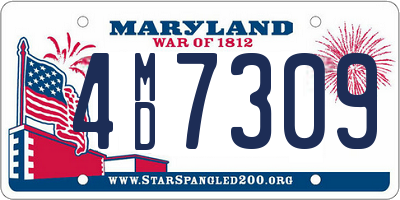MD license plate 4MD7309