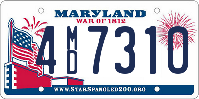 MD license plate 4MD7310