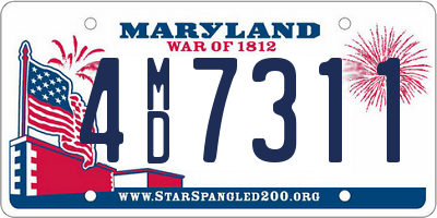 MD license plate 4MD7311