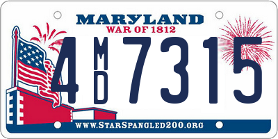 MD license plate 4MD7315