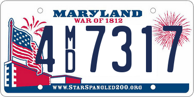 MD license plate 4MD7317