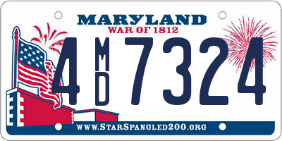 MD license plate 4MD7324