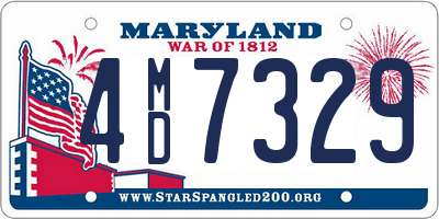 MD license plate 4MD7329