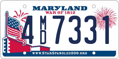 MD license plate 4MD7331