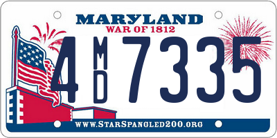 MD license plate 4MD7335
