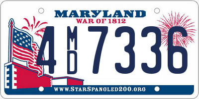 MD license plate 4MD7336