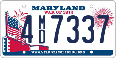 MD license plate 4MD7337