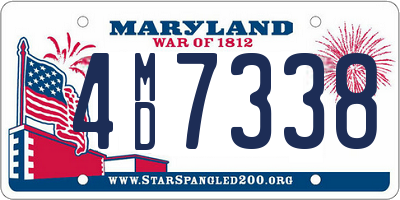 MD license plate 4MD7338