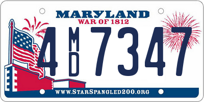 MD license plate 4MD7347