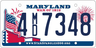 MD license plate 4MD7348