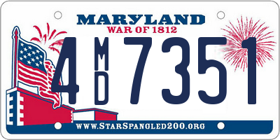 MD license plate 4MD7351