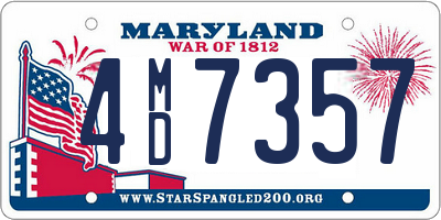 MD license plate 4MD7357