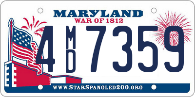 MD license plate 4MD7359