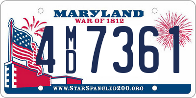 MD license plate 4MD7361