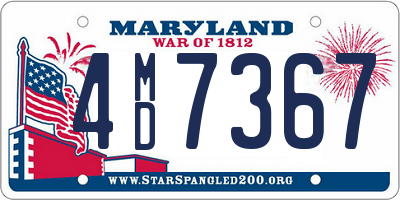 MD license plate 4MD7367