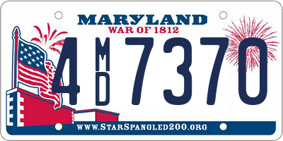 MD license plate 4MD7370