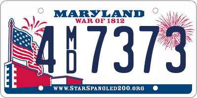 MD license plate 4MD7373