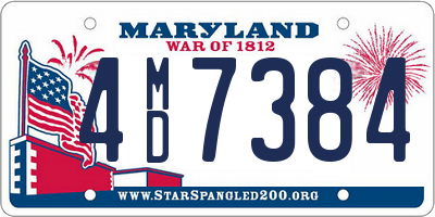 MD license plate 4MD7384