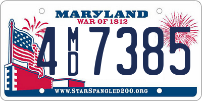 MD license plate 4MD7385