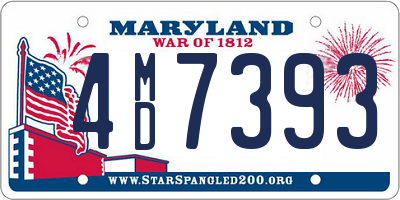 MD license plate 4MD7393