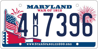 MD license plate 4MD7396