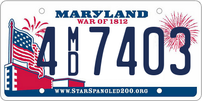 MD license plate 4MD7403