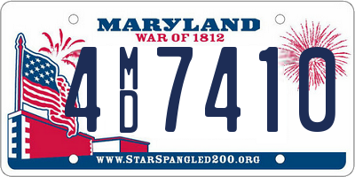 MD license plate 4MD7410