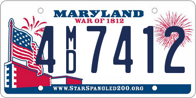 MD license plate 4MD7412