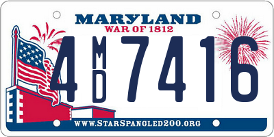 MD license plate 4MD7416