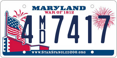 MD license plate 4MD7417