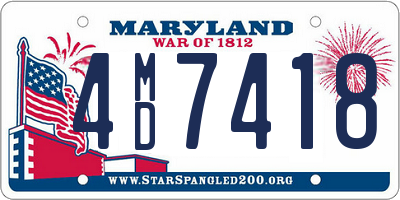 MD license plate 4MD7418