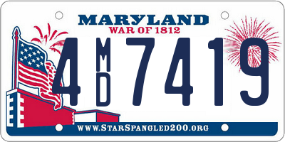 MD license plate 4MD7419