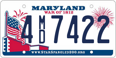 MD license plate 4MD7422