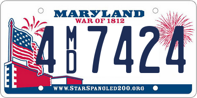 MD license plate 4MD7424