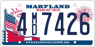 MD license plate 4MD7426