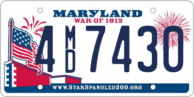 MD license plate 4MD7430