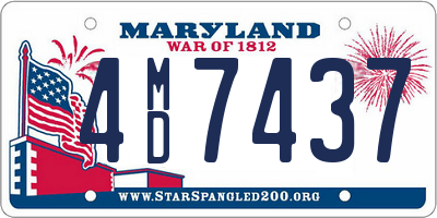 MD license plate 4MD7437