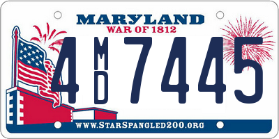 MD license plate 4MD7445