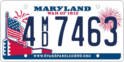 MD license plate 4MD7463