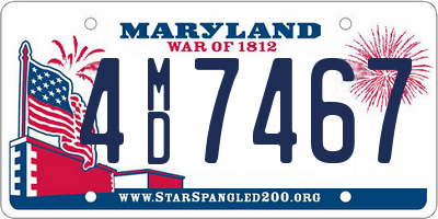 MD license plate 4MD7467