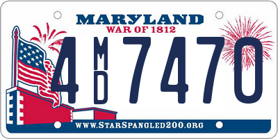 MD license plate 4MD7470