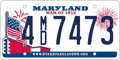 MD license plate 4MD7473