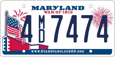 MD license plate 4MD7474